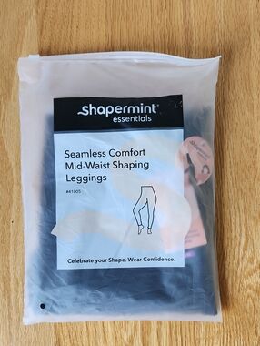 Shapermint Essentials,  Seamless Comfort Mid-Waist Shaping Leggings Black, Sz 2X